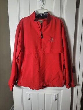 Ohio State "Buckeyes" Red Quarter-Zip Pullover